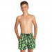 Chlapčenské plavecké šortky Arena Fundamentals Allover Boxer Junior Soft Green/Multi