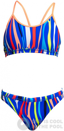 Dievčenské plavky Funkita Raw Hide Racerback Two Piece Girls