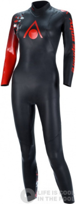 Dámsky plavecký neoprén Aqua Sphere Racer V3 Women Black/Red