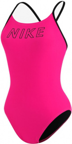 Nike Logo Cutout One Piece Pink Prime