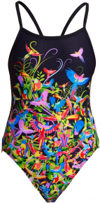 Funkita Macaw Magic Single Strap One Piece Girls Funkita Macaw Magic Single Strap One Piece Girls