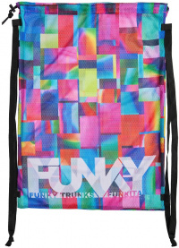 Funky Patch Panels Mesh Gear Bag