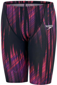 Speedo Fastskin Endurance+ High Waisted Jammer Boy Black/Phoenix Red/Violet Speedo Fastskin Endurance+ High Waisted Jammer Boy Black/Phoenix Red/Violet