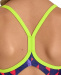 Arena Girls Carnival Swimsuit Lightdrop Back Soft Green/Multi