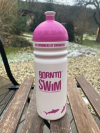 Láhev na pití BornToSwim Shark Water Bottle