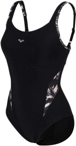 Arena Bodylift Swimsuit Francy Strap Back Black/White/Multi Arena Bodylift Swimsuit Francy Strap Back Black/White/Multi