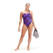 Speedo Allover Digital Lattice Back Hyper Lights Black/Cobalt/Indigo Glow/Orchid