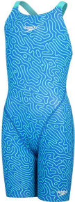 Speedo Fastskin Endurance+ Openback Kneeskin Girl Cobalt Pop/Green Glow Speedo Fastskin Endurance+ Openback Kneeskin Girl Cobalt Pop/Green Glow