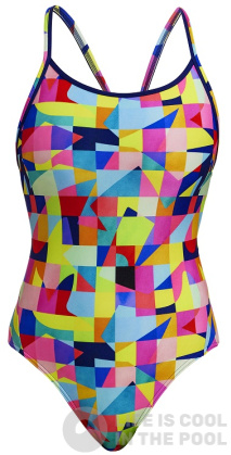 Funkita On The Grid Diamond Back One Piece