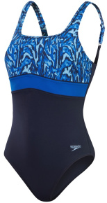 Speedo Shaping ContourEclipse Printed 1 Piece Pure Blue