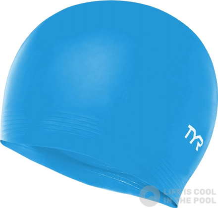 Tyr Latex Swim Cap Svetlo modrá
