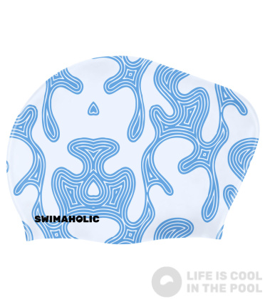 Plavecká čiapka pre dlhé vlasy Swimaholic Labyrinth Long Hair Cap