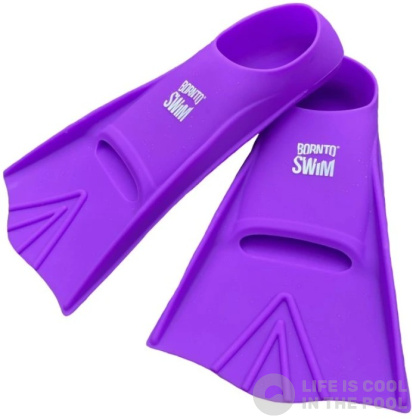 BornToSwim Junior Short Fins Purple