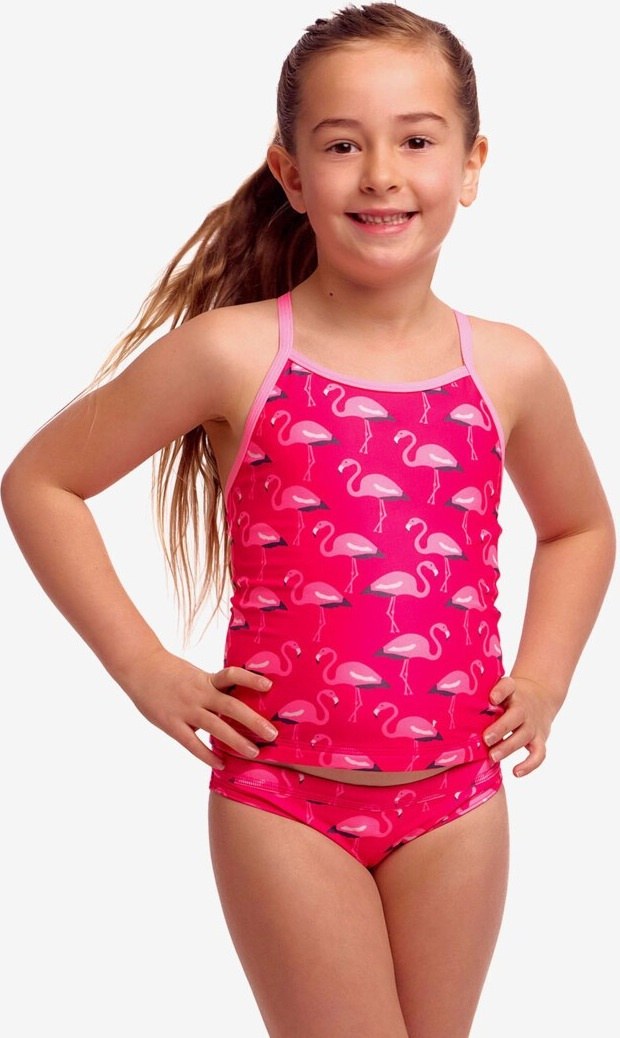 Funkita Girl's Tankini & Brief Flaming Go Gos