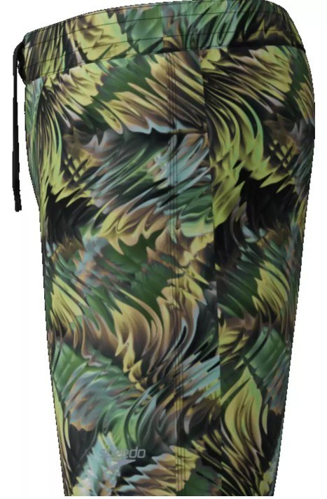 Speedo Print Lookout Short 18" Dark Green