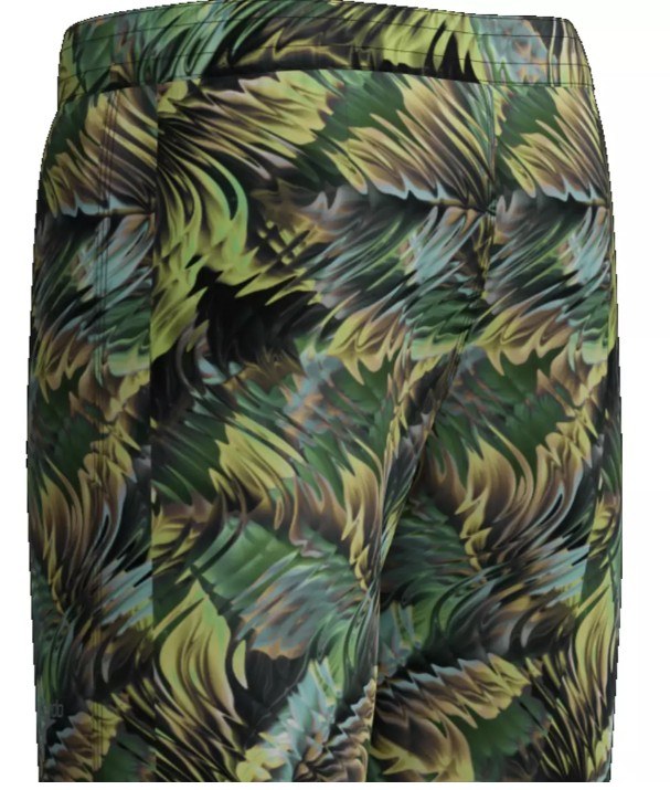 Speedo Print Lookout Short 18" Dark Green