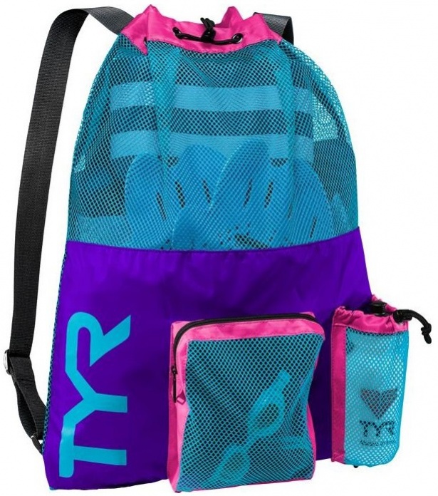 Tyr big mummy mesh bag tyrkysová