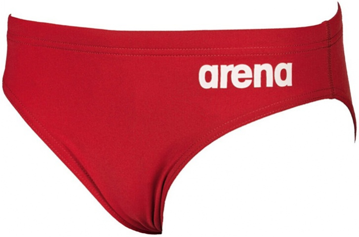 Arena solid brief junior red 22