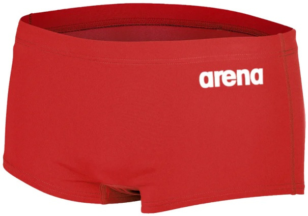 Arena team swim low waist short solid red/white xl - uk38