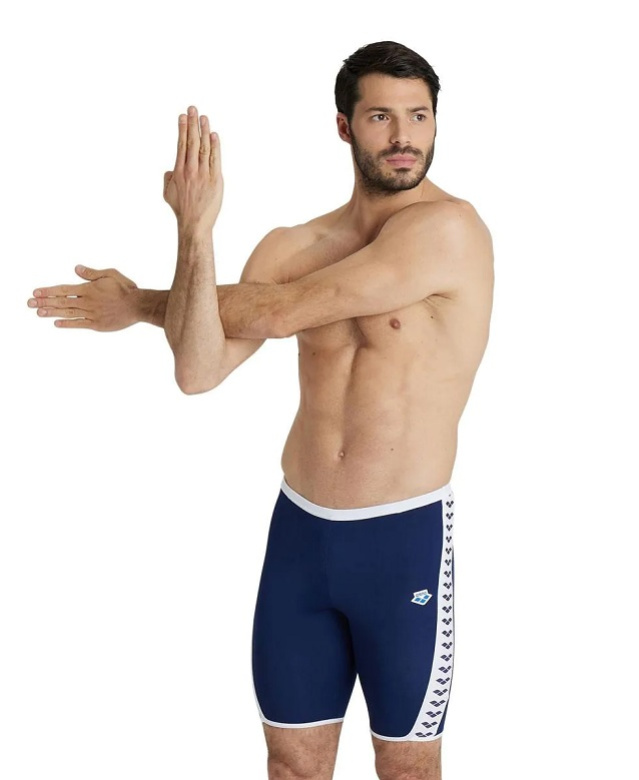 Arena icons swim jammer solid navy/white l - uk36