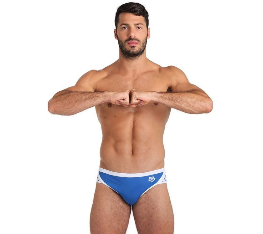 Arena icons swim brief solid royal/white l - uk36