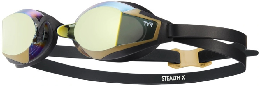 Plavecké brýle tyr stealth-x mirrored čierno/zlatá