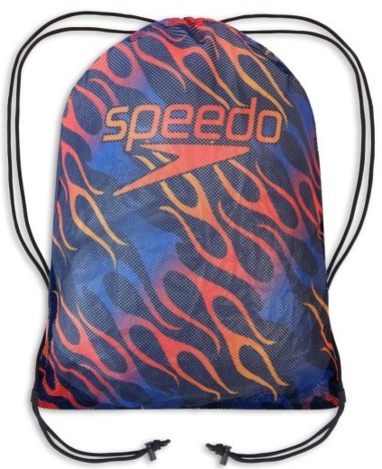 Speedo printed mesh bag modro/oranžová