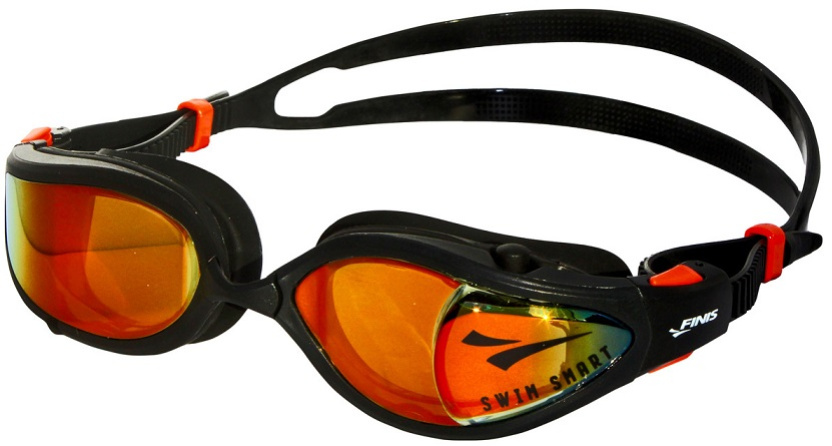 Finis smart goggle max mirror čierno/oranžová