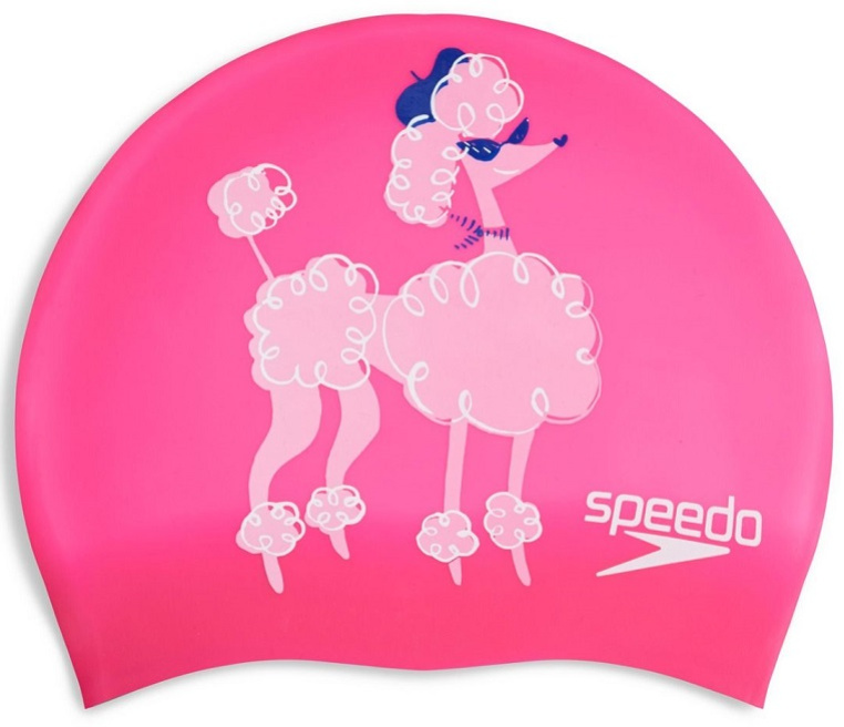 Detská plavecká čiapka speedo slogan cap junior ružová