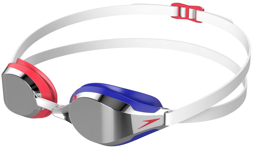 Plavecké okuliare speedo speedsocket 2 mirror bielo/modrá