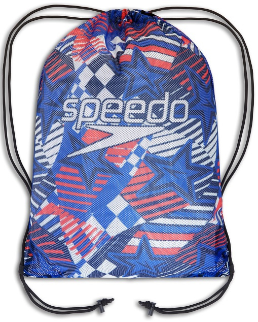 Speedo printed mesh bag modro/červená