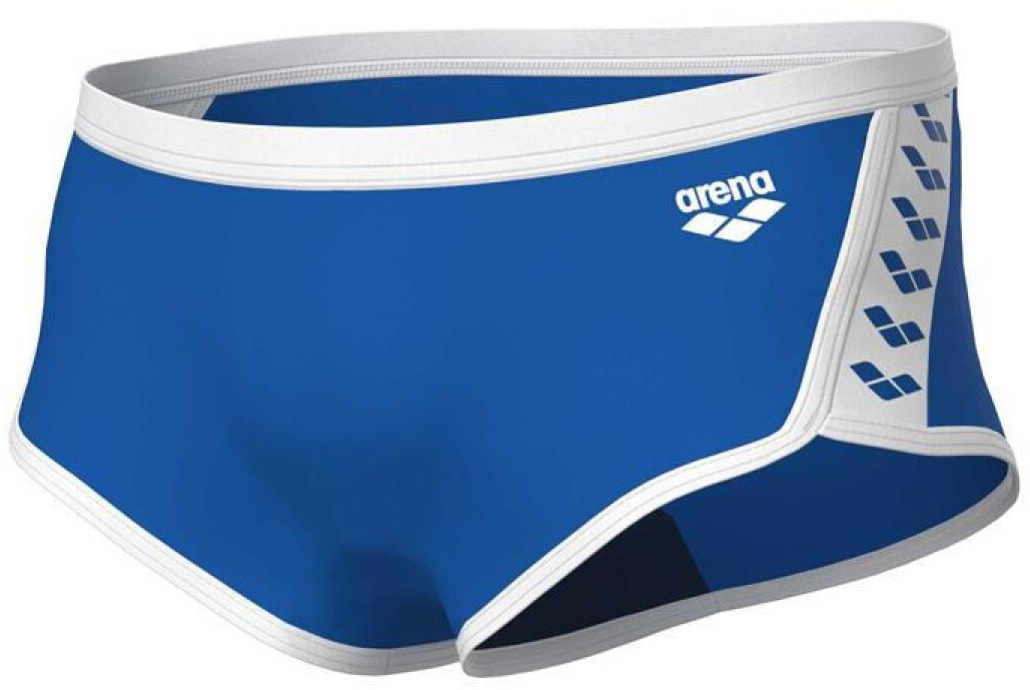 Arena icons swim low waist short solid blue/white l - uk36