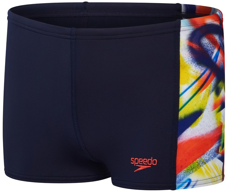 Speedo digital panel aquashort boy true navy/watermelon/bitter lime