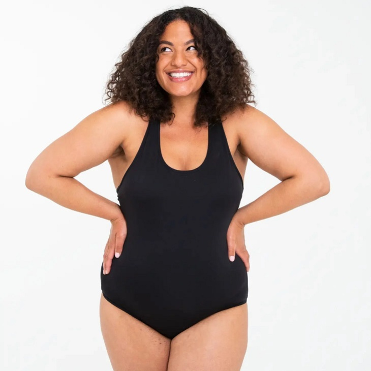 Wuka period swimsuit light/medium flow black m - uk34