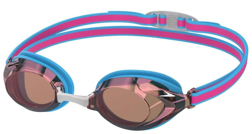 Speedo vanquisher 3.0 mirror junior zeleno/modrá