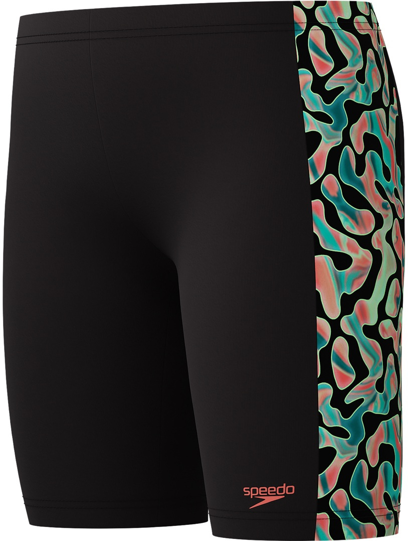 Speedo digital allover panel jammer black / green / red 176cm