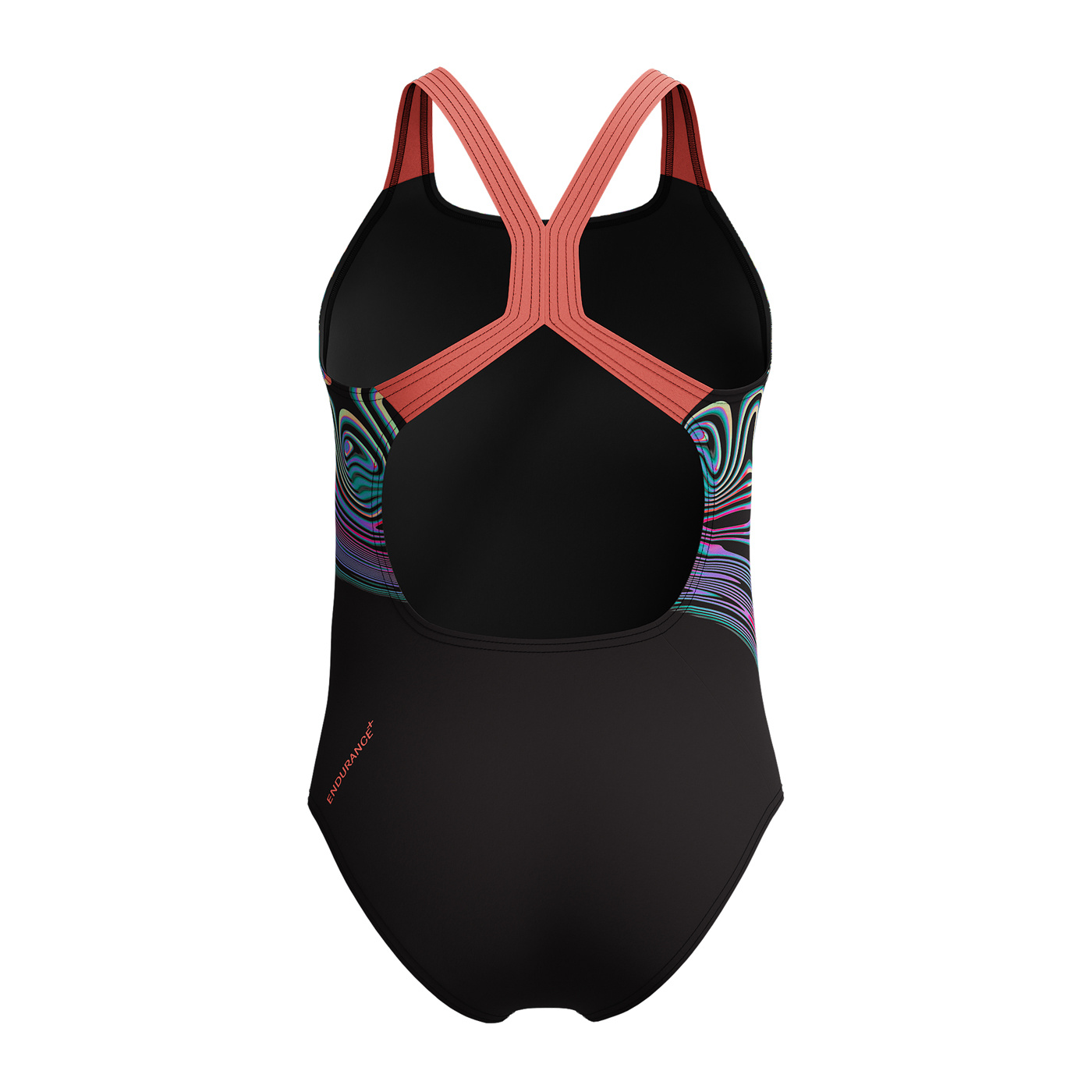 Speedo girls printed placement muscleback multi 128cm