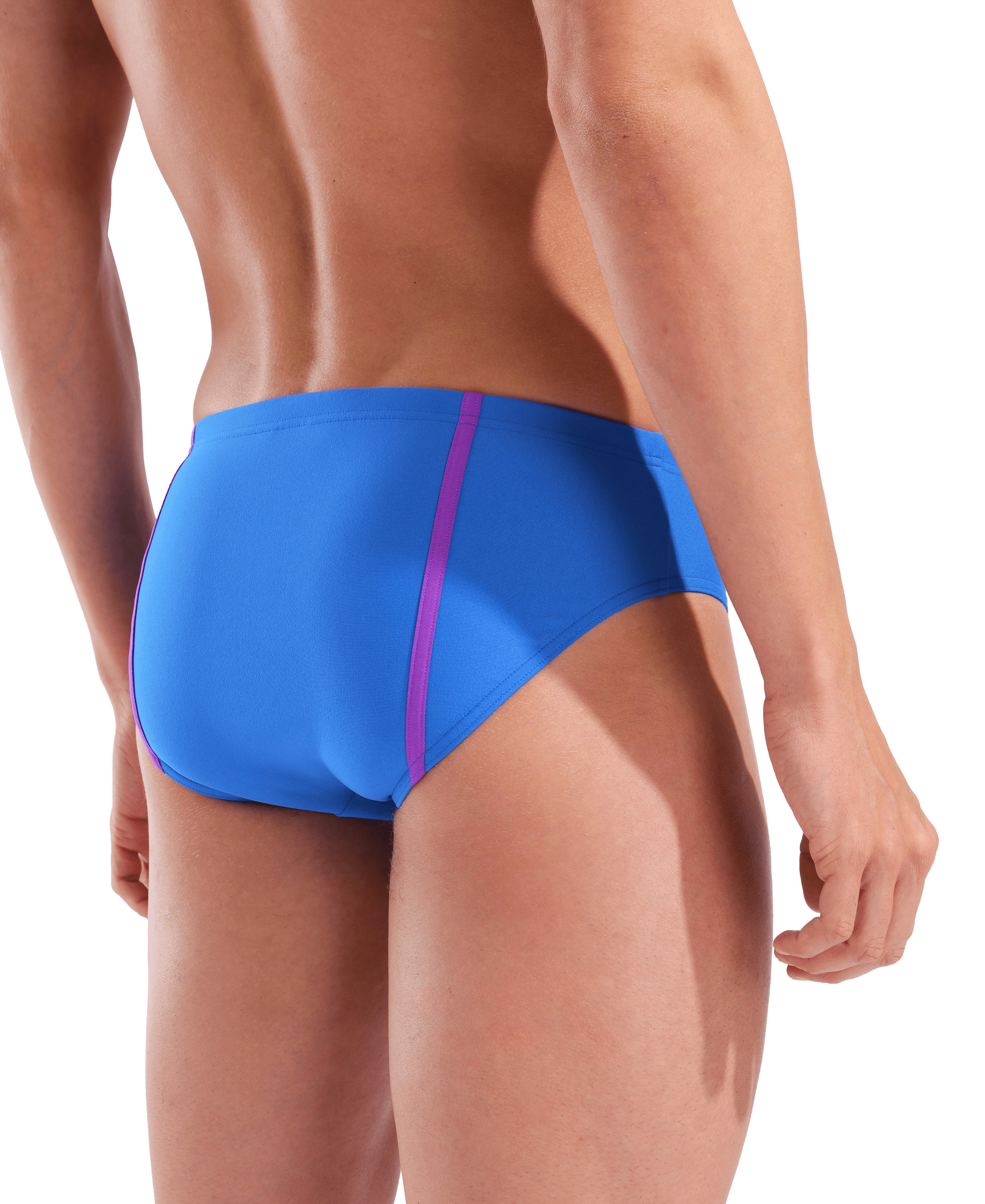 Arena hyperflow men's solid swim briefs blue / purple xs - uk30