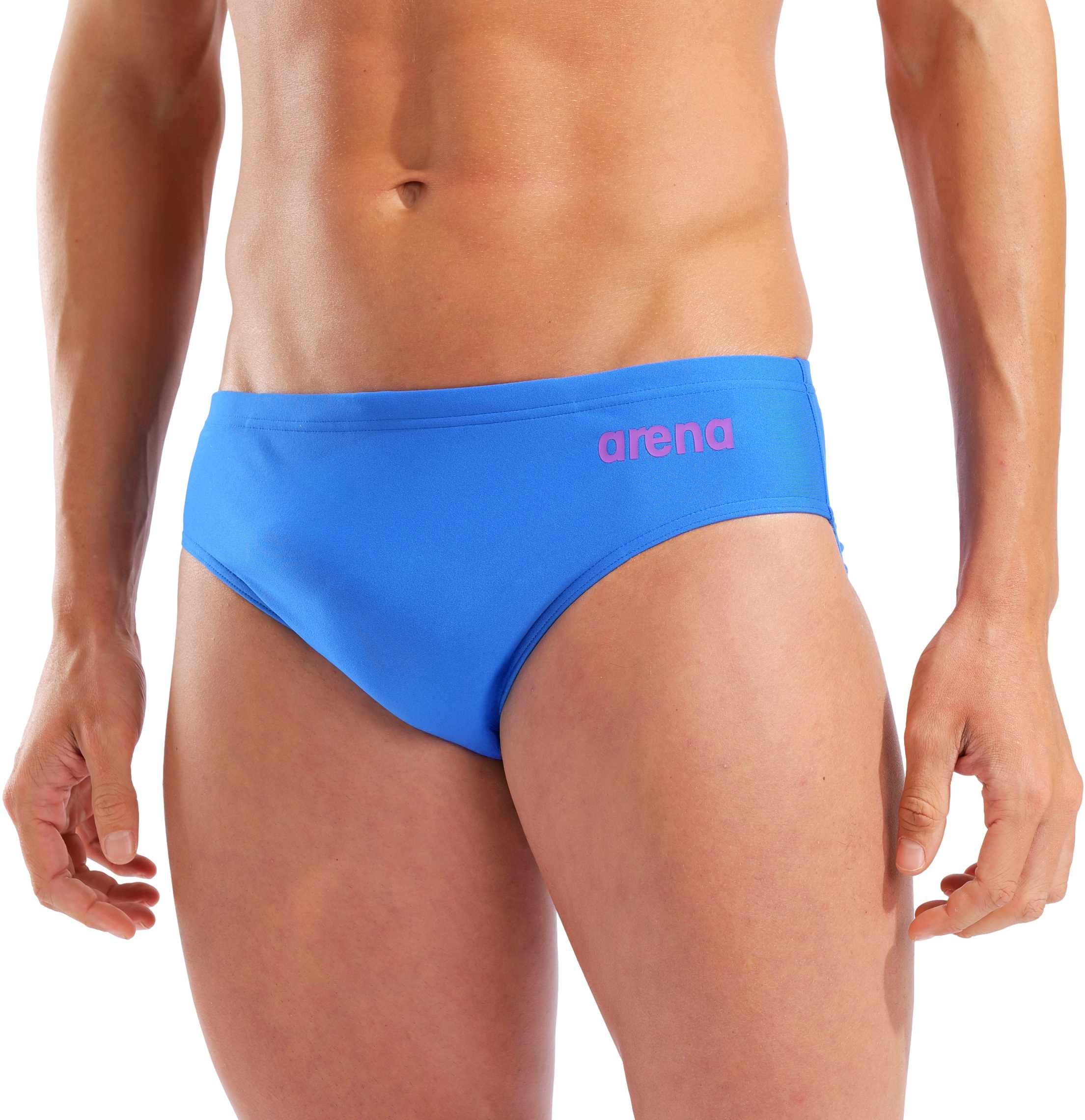 Arena hyperflow men's solid swim briefs blue / purple xs - uk30