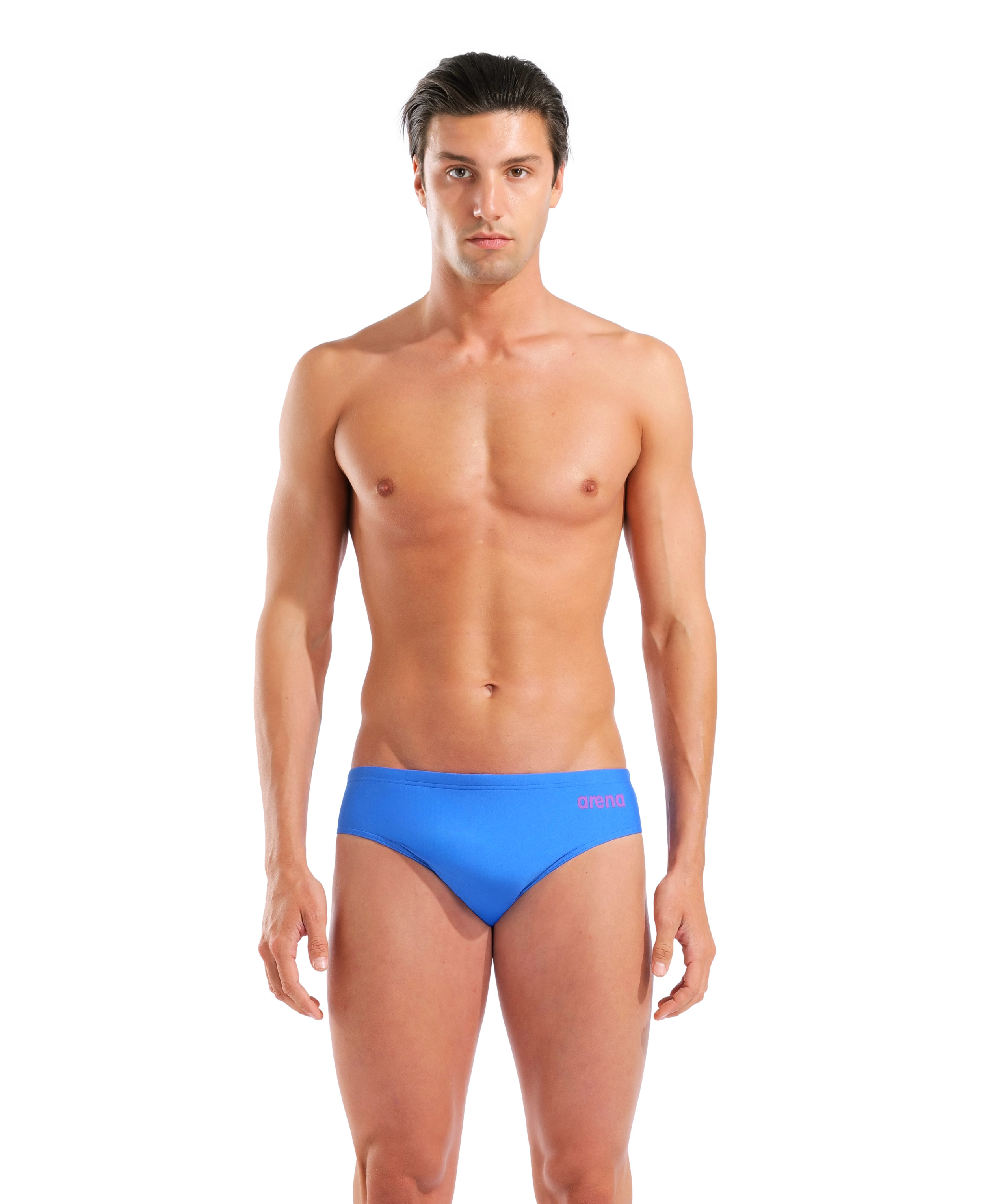 Arena hyperflow men's solid swim briefs blue / purple xs - uk30