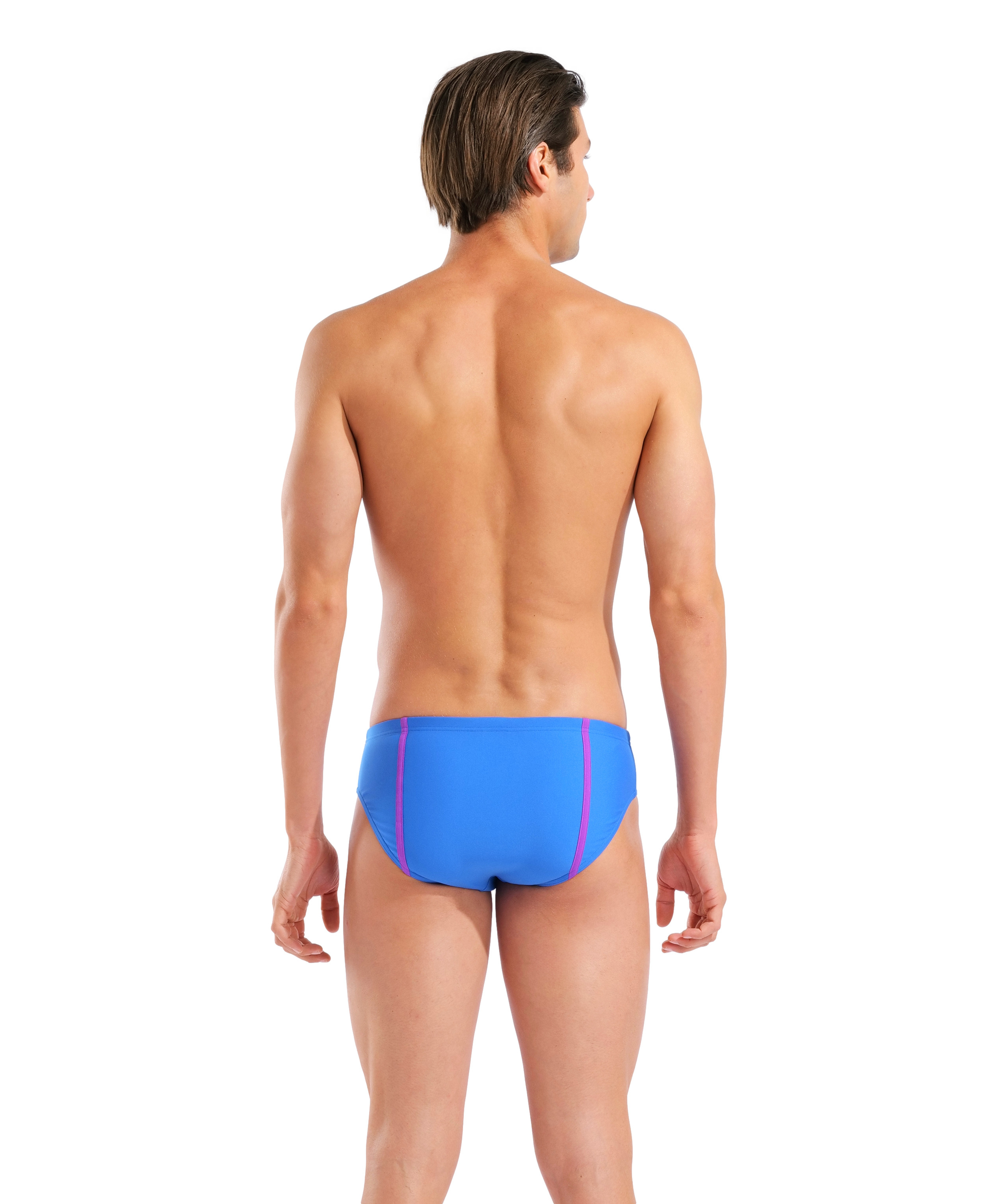 Arena hyperflow men's solid swim briefs blue / purple xs - uk30
