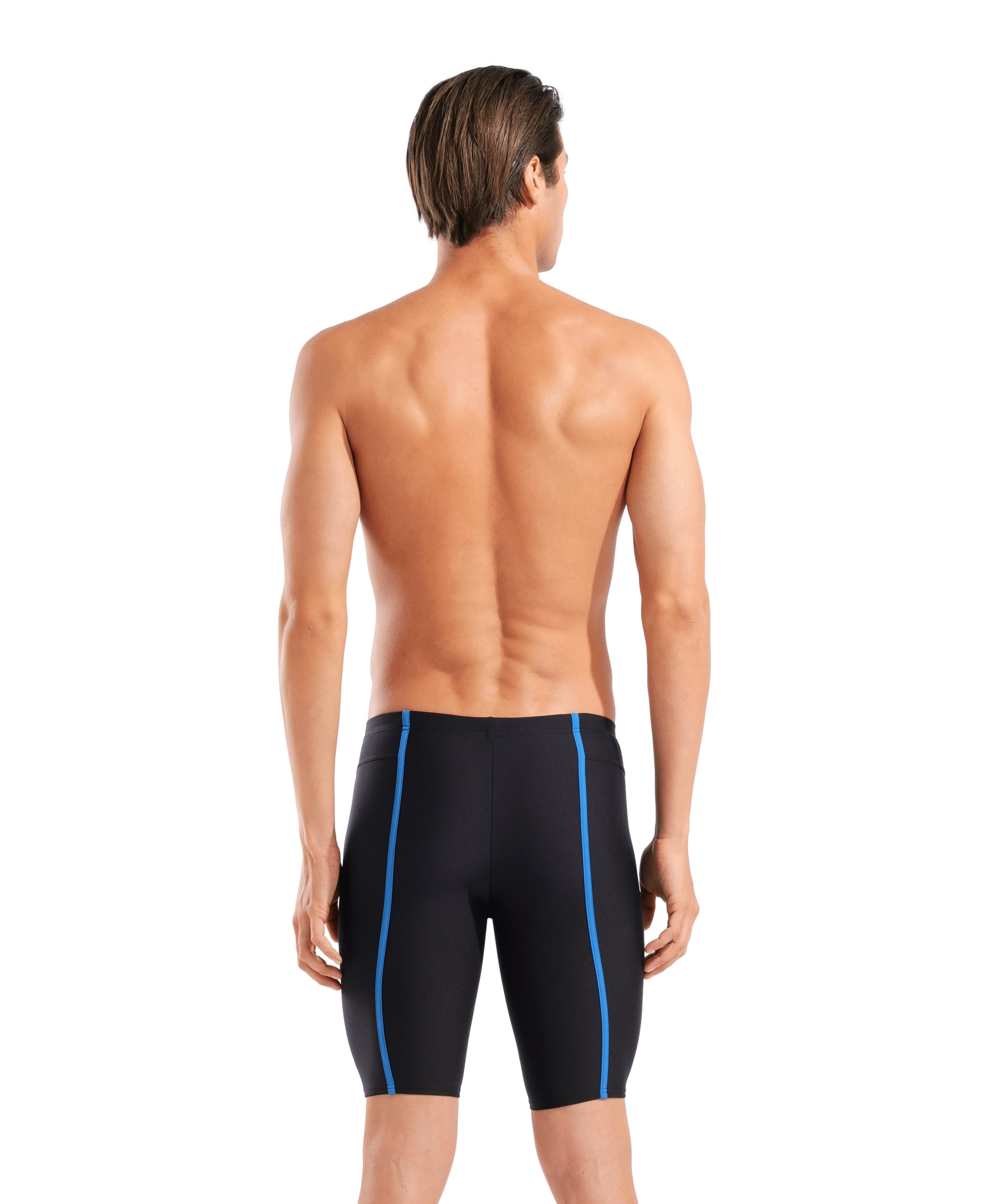 Arena hyperflow men's solid swim jammer black / blue cosmo xxs - uk28