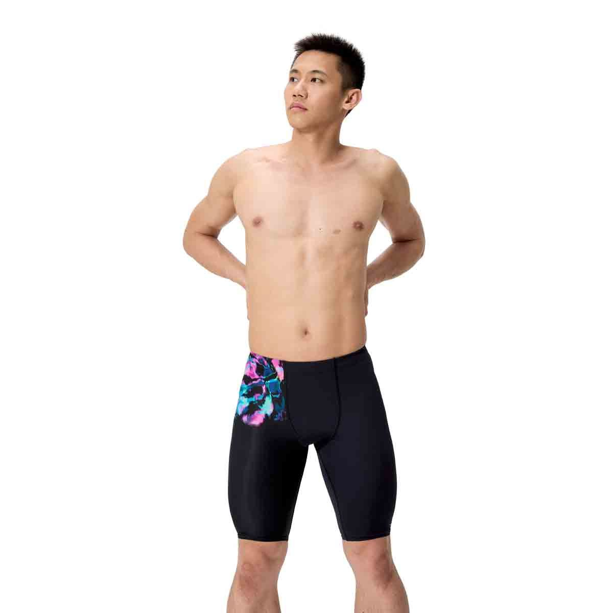 Speedo placement printed jammer gitchy garden / black m - uk34
