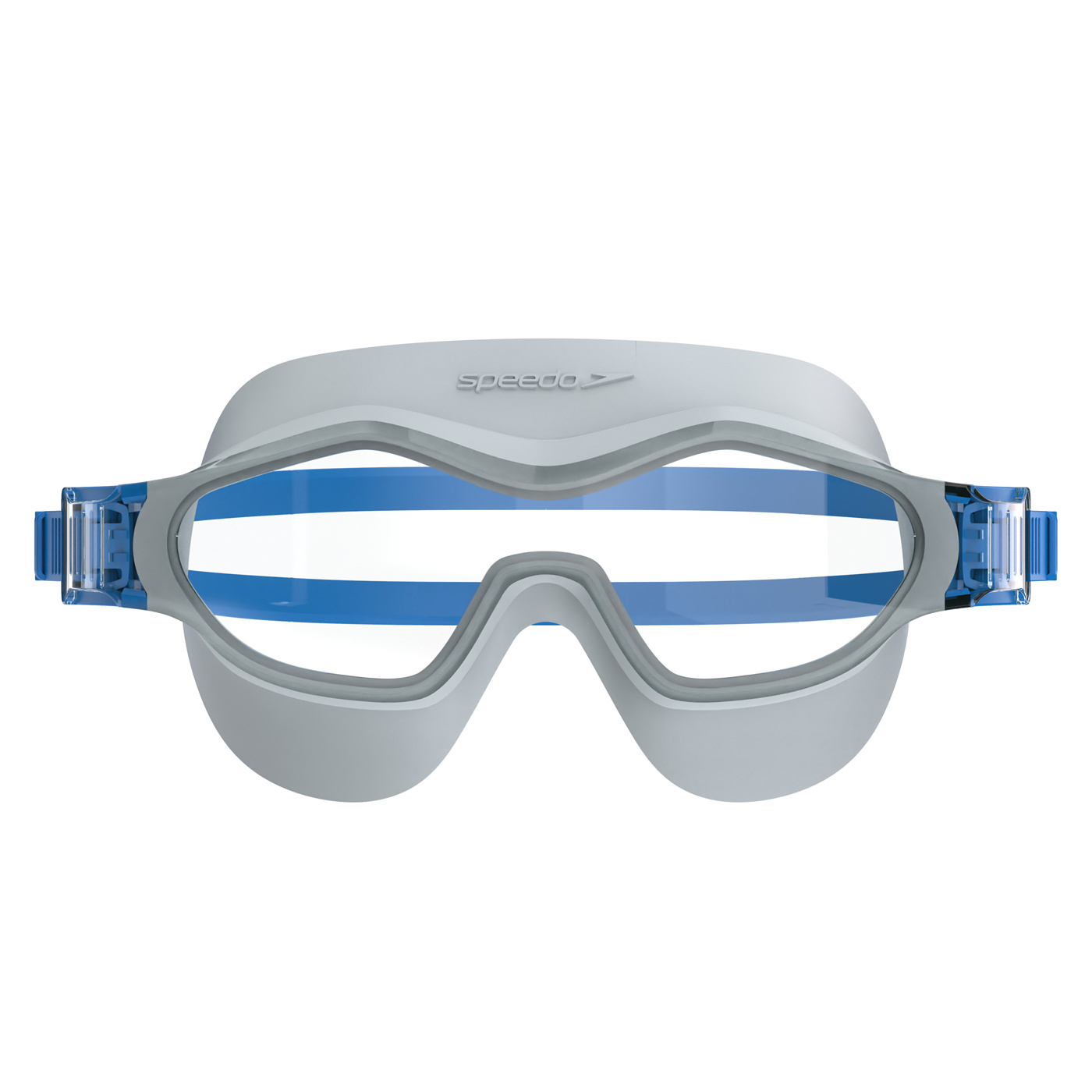 Speedo hydrosity swim mask bielo/modrá