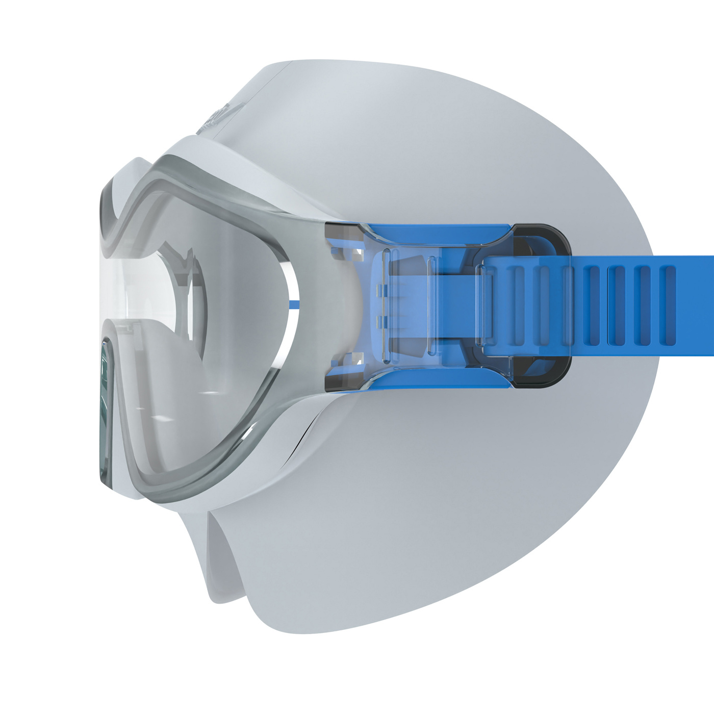 Speedo hydrosity swim mask bielo/modrá
