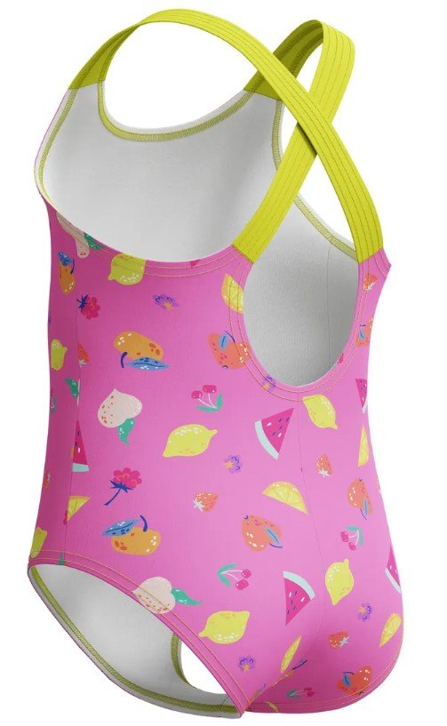Speedo printed crossback girls neon fruits 5