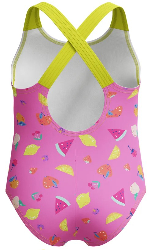 Speedo printed crossback girls neon fruits 5