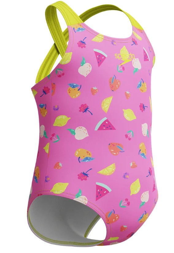 Speedo printed crossback girls neon fruits 5