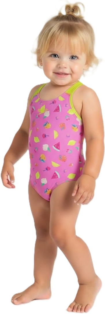 Speedo printed crossback girls neon fruits 5