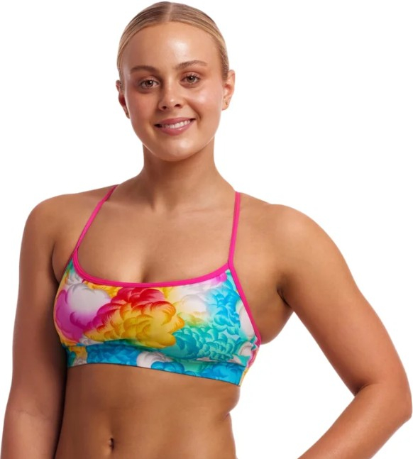 Funkita cloudy colours sports top s - uk32